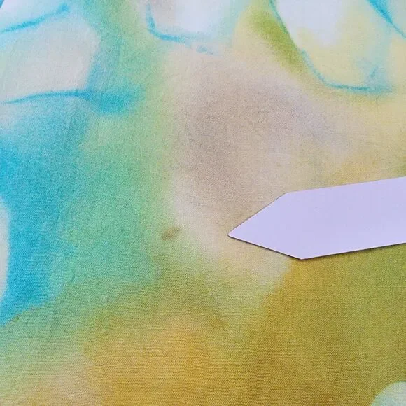 Vintage Jams World Dress Womens Medium Colorful Ivory Flower Sleeveless USA Made - Picture 14 of 16